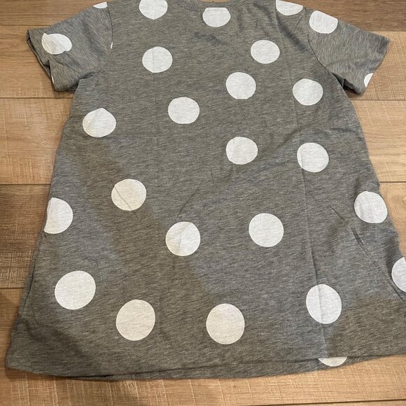 ASOS WOMENS GRAY MATERNITY TALL T SHIRT US SIZE 4 POLKA DOT - Picture 8 of 9